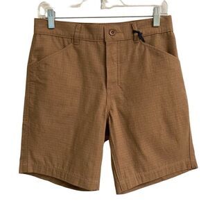 Taylor Stitch Brown Flat Front Men Shorts